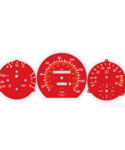 Mercedes W124 (1984-97) Gauge Faces - OPTIONS - Red