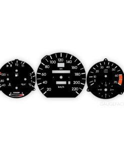 Mercedes W124 (1984-97) Gauge Faces - OPTIONS - Black