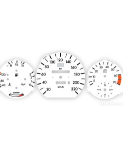 Mercedes W124 (1984-97) Gauge Faces - OPTIONS - White