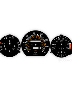 Mercedes W124 (1984-97) Gauge Faces - OPTIONS - Black