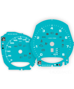 For Porsche 718 Boxster / Cayman (2.0 / S 2.5): Gauge Faces - OPTION – Miami Blue