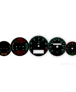 For Porsche 911 993 Turbo: Gauge Faces Set - RUF Edition - Black