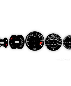 Porsche 911 3.2 Carrera (1984-1989) Gauge Faces - Black