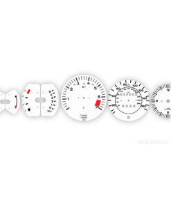 Gauge Faces Set for Porsche 911 3.2 Carrera (1984-1989) - White.