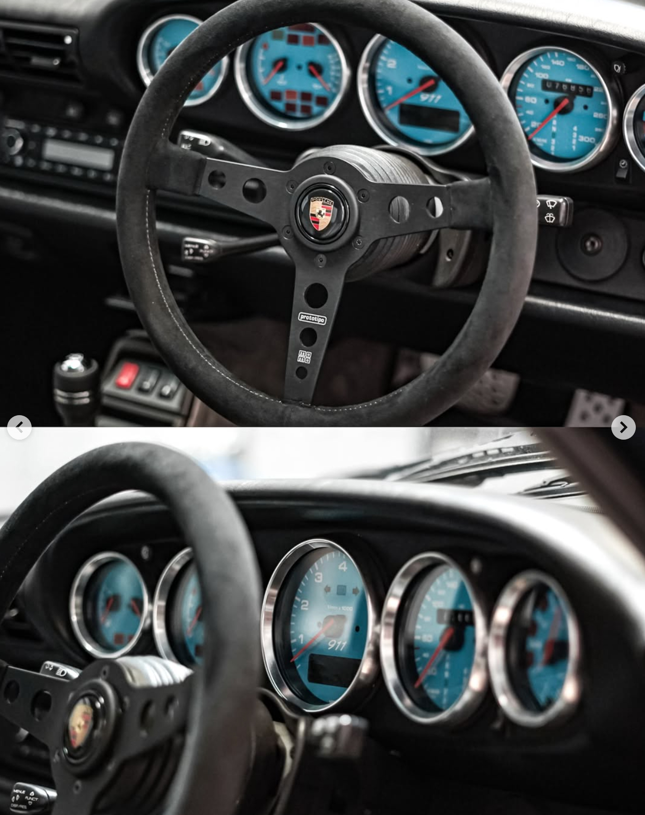 Porsche-911-993-gauge-faces-set---blue--dashboard