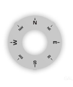 For Porsche Compass: Gauge Face – Light Gray