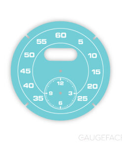 For Porsche Sport Chrono: Clock Dial Gauge Face - Light Blue