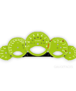 For Porsche 911 997 GT3 / GT3RS: Gauge Faces - OPTIONS - Acid Green