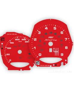Porsche 981 Cayman 2.7L Gauge Faces – 9000 RPM – PDK – Guards Red – Custom Logotype