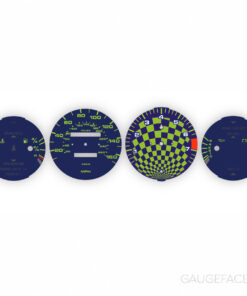 Custom Order: Porsche 944 - Custom Desing - Deep Blue / Acid Green