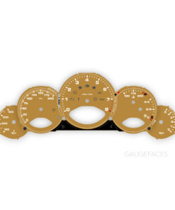 For Porsche 911 997.1: Gauge Faces Set - Gold (Metallic Finish)