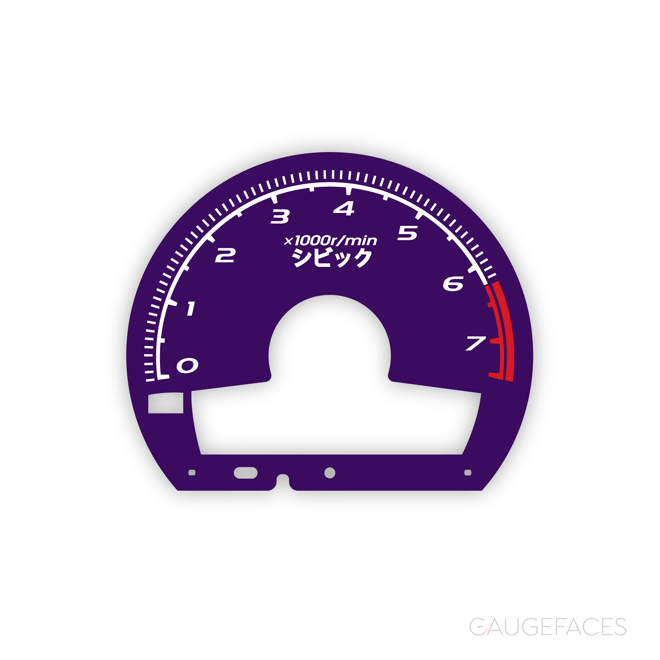 Honda-Civic-custom-gauge-face---purple