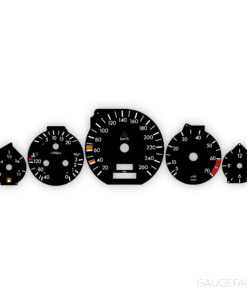 Mercedes W140 Gauge Faces - 260 km/h - Black