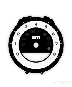 For Porsche 911 (Type 992): Gauge Face Tachometer - 911 Logotype - White