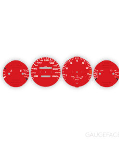 For Porsche 944 Turbo 2.5 (1985-88): Gauge Faces - 160 mph / 260 km/h - Red