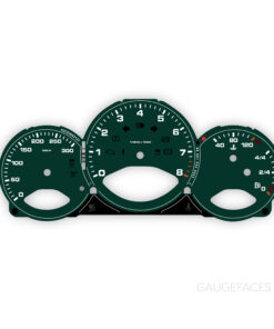 For Porsche 987.2 Boxster S / Cayman S: Gauge Face – OPTIONS - British Racing Green