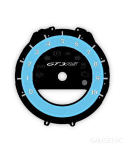 For Porsche 911 (992) GT3RS: Gauge Face Tachometer – Gulf Blue