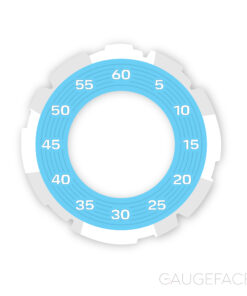 For Porsche 992: Sport Chrono Clock Dial Gauge Face - Gulf Blue