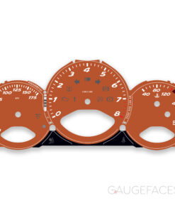 Custom Order: For Porsche 987 Cayman: Gauge Face – UK – MT – Terra Cotta