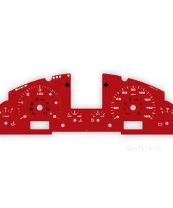 For Porsche 957 Cayenne Diesel 3.0L: Gauge Face - OPTIONS – Carmine Red