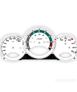 Custom Order: Porsche 987.1 S Gauge Faces - Heritage Design Edition - White