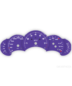 Custom Order: Porsche 911 996.1 Gauge Faces Set - Ultraviolet