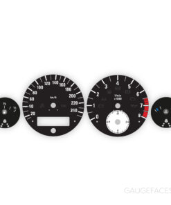 BMW Z8 Gauge Faces - OPTIONS - Black
