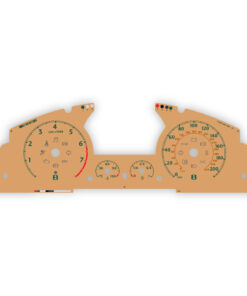 Custom Order: Bentley Continental GT / GTC 2012-18 Instrument Gauge Faces – 200 MPH / 340 KM/H – Beige
