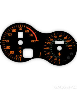 Ferrari 360 / 430 (Type F131) Gauge Face - OPTIONS - Testarossa Style