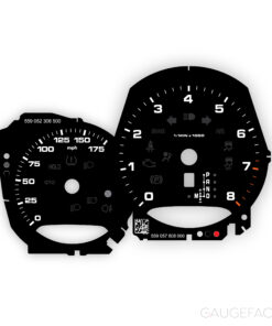 For Porsche Macan / Macan S (2014-18) Gauge Faces - OPTIONS -Black