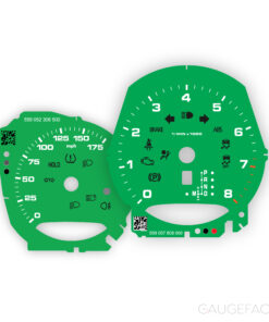 For Porsche Macan / Macan S (2014-18) Gauge Faces - OPTIONS - Green