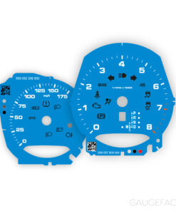 For Porsche Macan / Macan S (2014-18) Gauge Faces - OPTIONS - Shark Blue