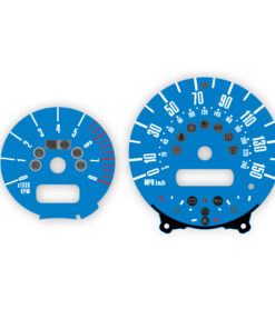 Custom Order: Mini Cooper S R53 Gauge Faces - Blue