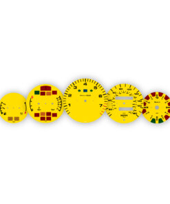 For Porsche 911 993 (1995-98) Carrera: Gauge Faces – Yellow