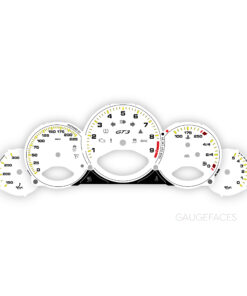 For Porsche 911 997 GT3 / GT3RS: Gauge Faces - OPTIONS - White