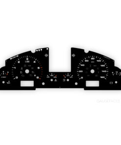 For Porsche 957 Cayenne Diesel 3.0L: Gauge Face - OPTIONS – Black