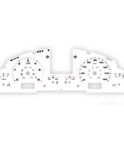 For Porsche Cayenne 955 / 957 Base / GTS / S: Gauge Face – OPTIONS – White