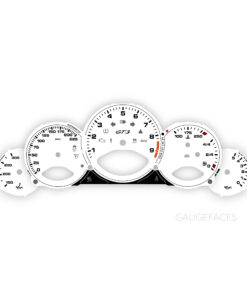 For Porsche 911 997 GT3 / GT3RS: Gauge Faces - OPTIONS - White