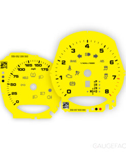 For Porsche Macan / Macan S (2014-18) Gauge Faces - OPTIONS - Yellow