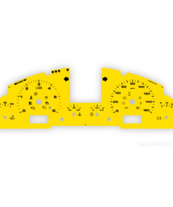 For Porsche 957 Cayenne Diesel 3.0L: Gauge Face - OPTIONS – Yellow
