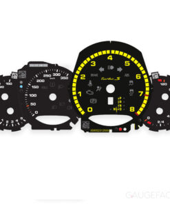 Custom Order: For Porsche 911 Turbo S 991.2: Gauge Faces – US – PDK –  Yellow / Black
