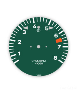 For Porsche 911 / 911S / Carrera 2.7 (1974-1977): Gauge Face Tachometer - 8000 RPM - Deep Green