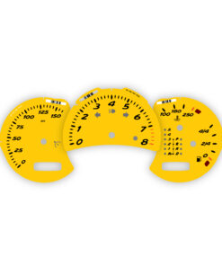 For Porsche Boxster 986: Gauge Faces Set - OPTIONS – Speed Yellow (OEM Font)