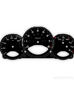 For Porsche 987.2 2.9L: Gauge Face – US – Manual – Ocean Crawler Edition