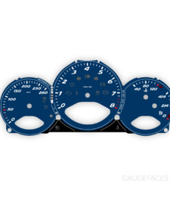 For Porsche 987 Boxster / Cayman: Gauge Face - OPTIONS - Midnight Blue