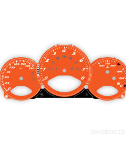 For Porsche 987 Boxster / Cayman: Gauge Face - OPTIONS - Orange