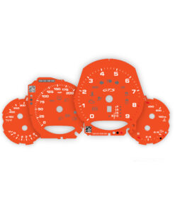 For Porsche 911 Carrera GTS (991.1 / 991.2): Gauge Faces - OPTIONS - Lava Orange