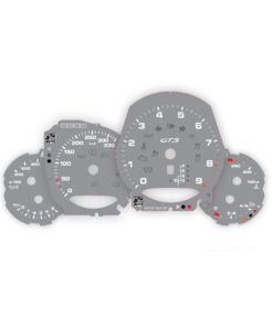 For Porsche 911 Carrera GTS (991.1 / 991.2): Gauge Faces - OPTIONS - Medium Gray