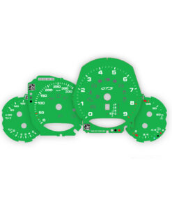 For Porsche 911 Carrera GTS (991.1 / 991.2): Gauge Faces - OPTIONS - Python Green