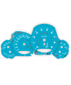 For Porsche 911 Carrera GTS (991.1 / 991.2): Gauge Faces - OPTIONS - Miami Blue